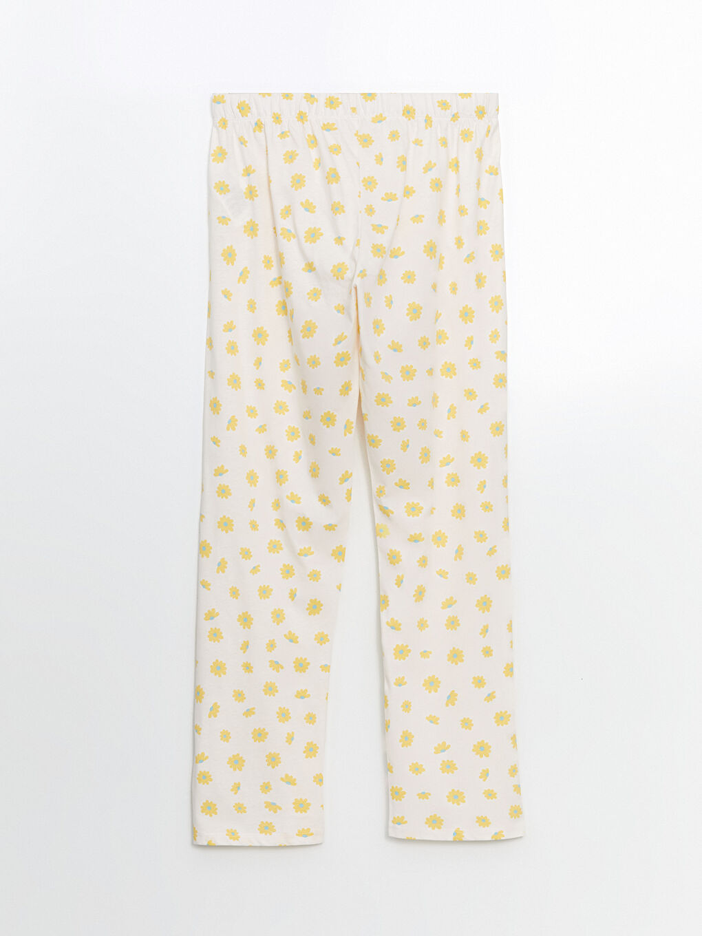 Pembe Beli Lastikli Çiçekli Hamile Pijama Altı-1