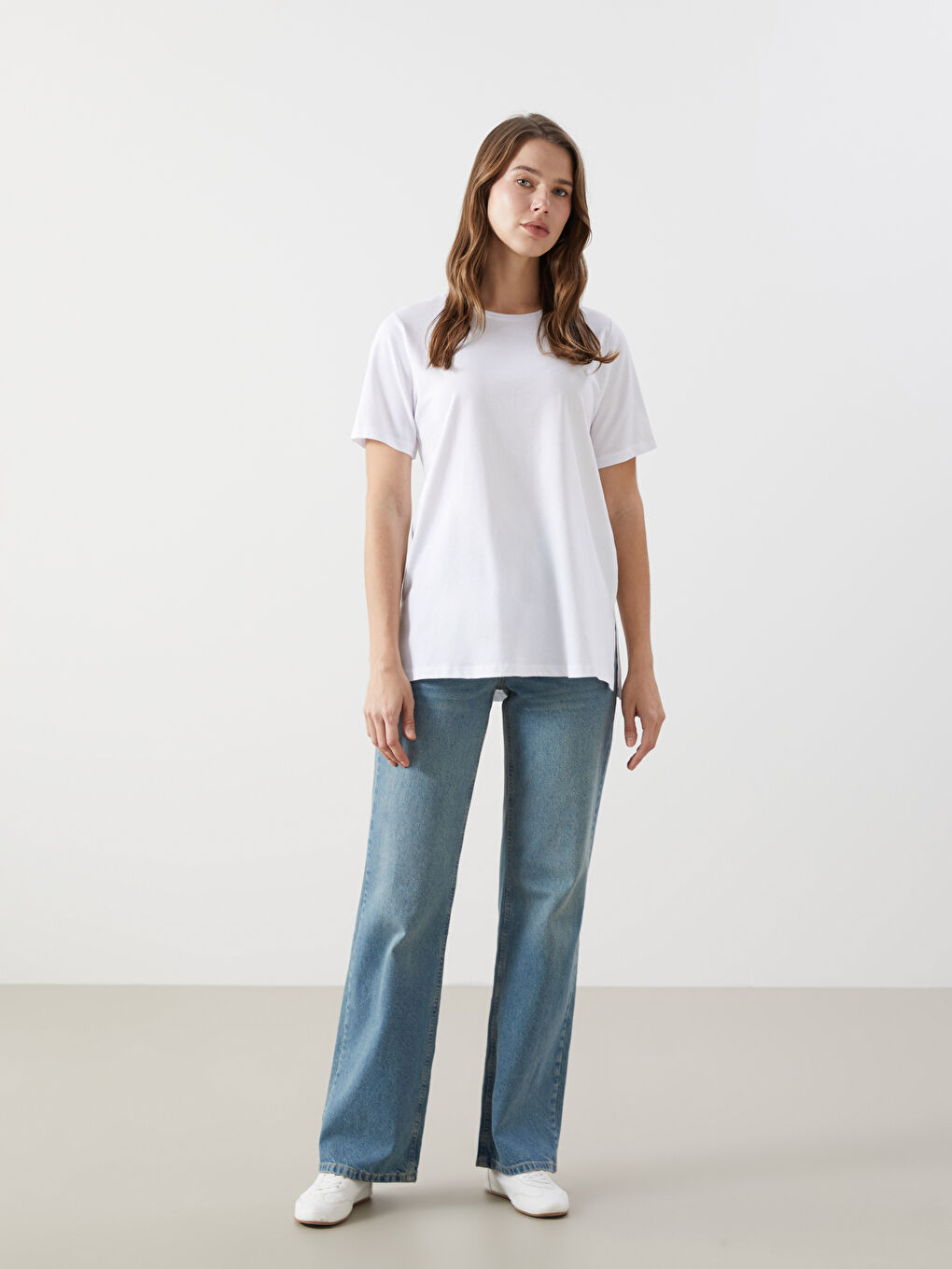 Crew Neck Women's T-Shirt -S5HQ95Z8-Q6K