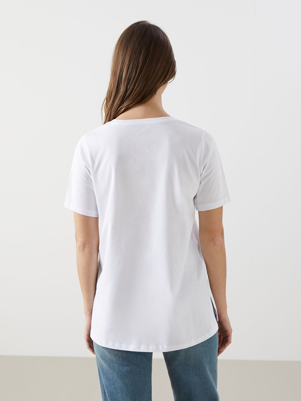 Crew Neck Women's T-Shirt -S5HQ95Z8-Q6K