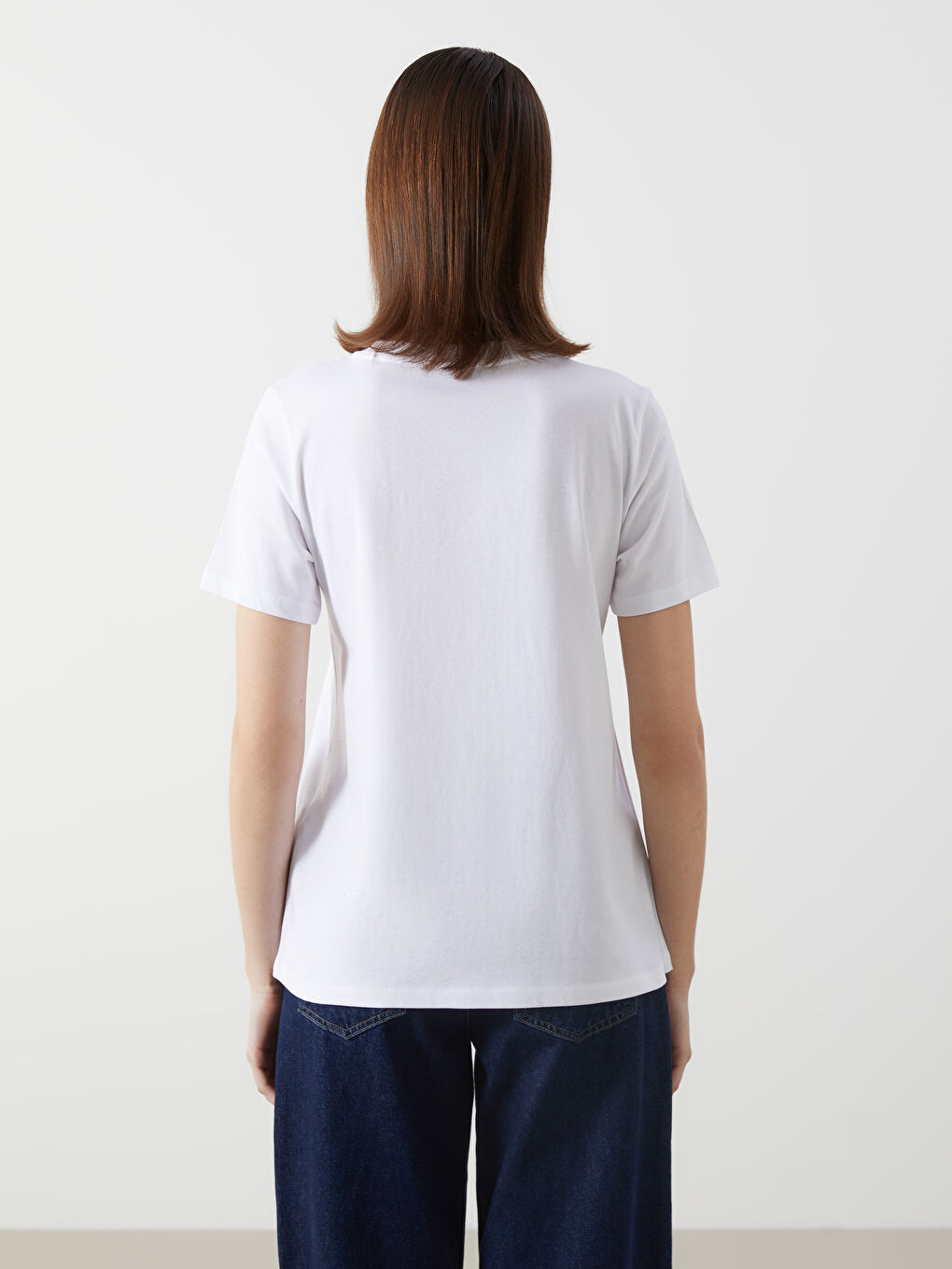 Crew Neck Printed Women's T-shirt -S5HQ96Z8-Q6K