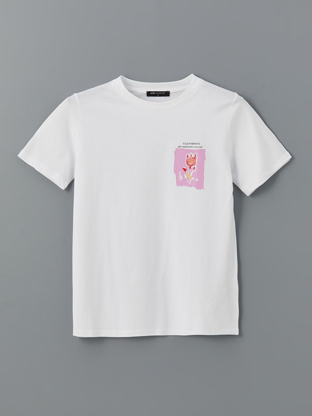 Crew Neck Printed Women's T-shirt -S5HQ96Z8-Q6K
