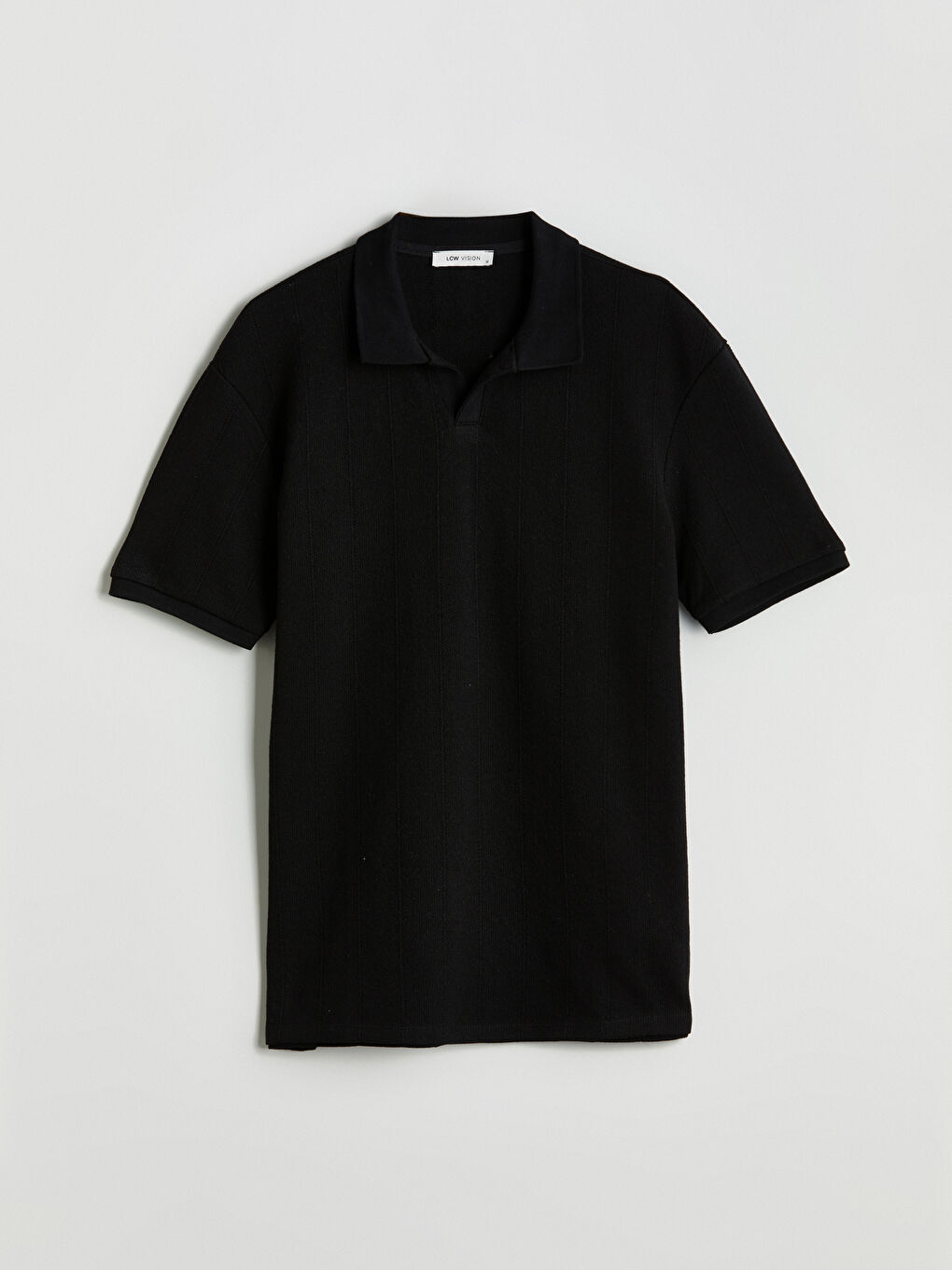 Polo Collar Plain Men's T-Shirt -S5HR34Z8-CVL