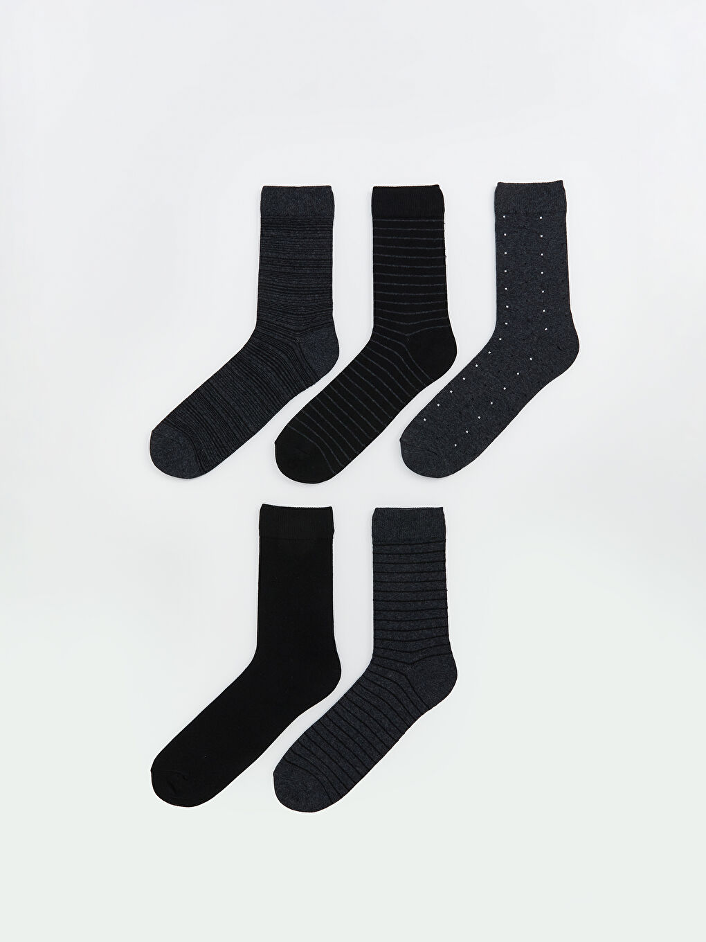 Striped Men's Ankle Socks 5 Pack -S5HR52Z8-K00