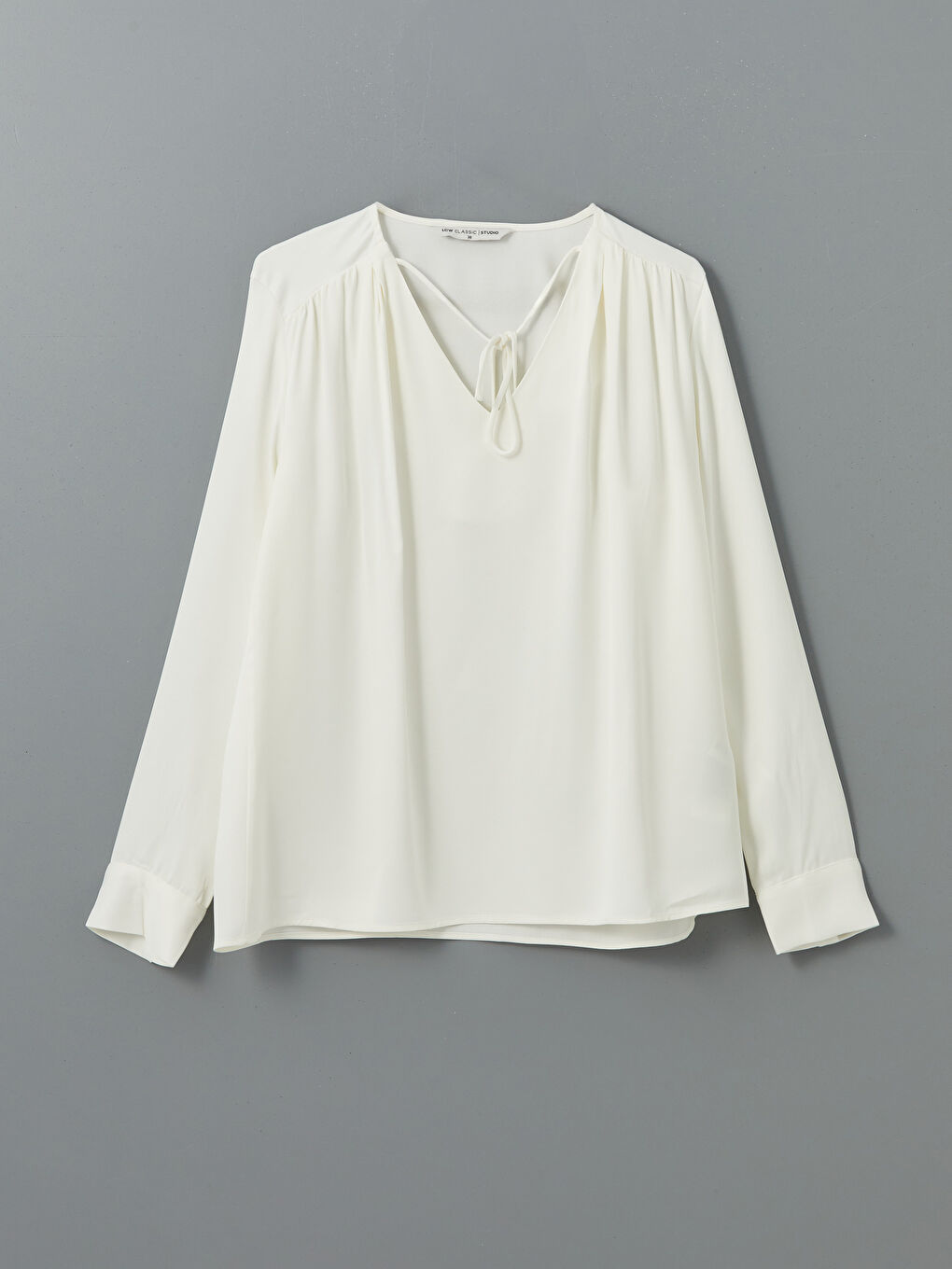V-Neck Satin Women's Blouse -S5HS10Z8-FEW