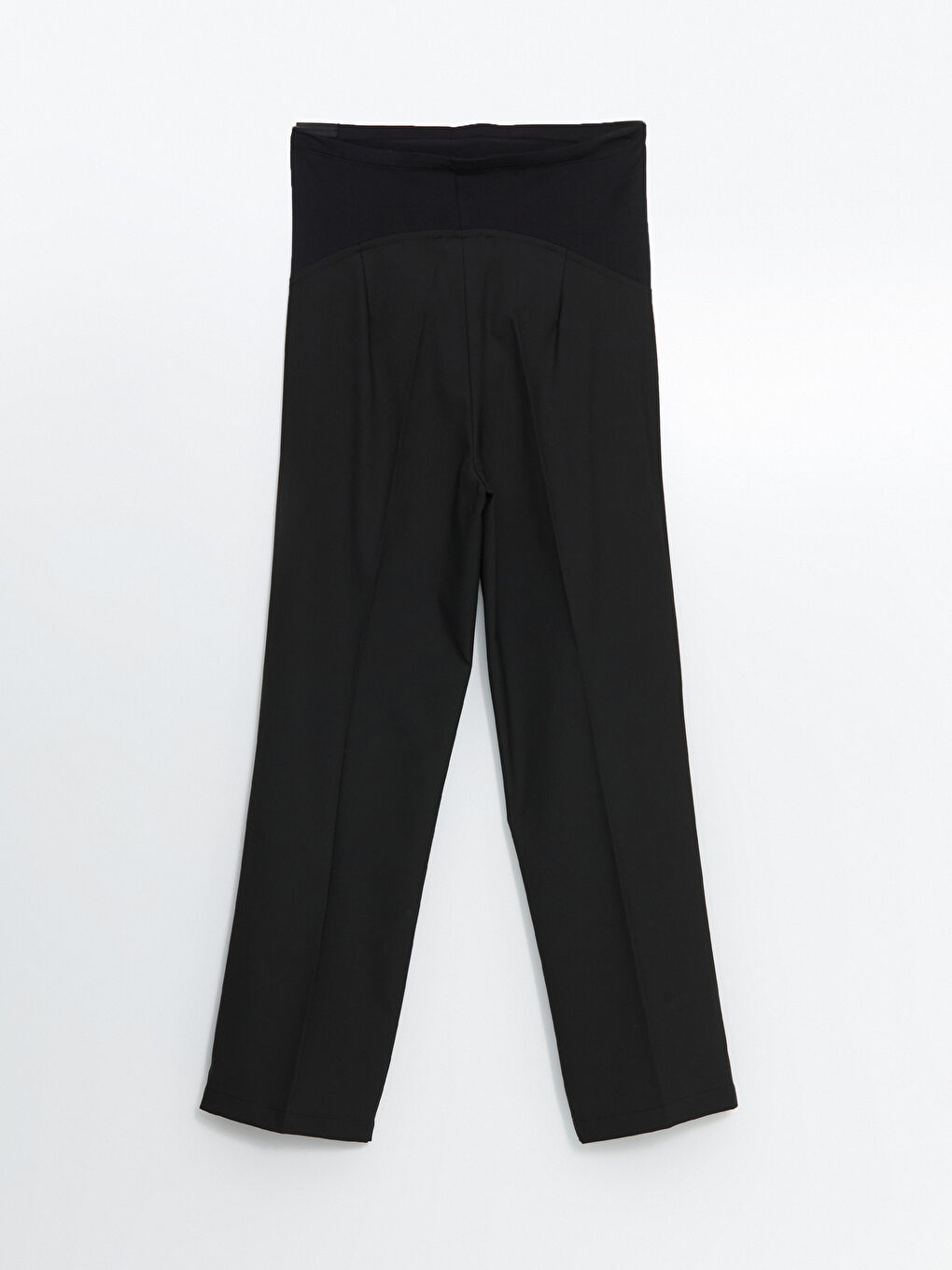 Siyah Karın Panelli Geniş Paça Hamile Pantolon-4