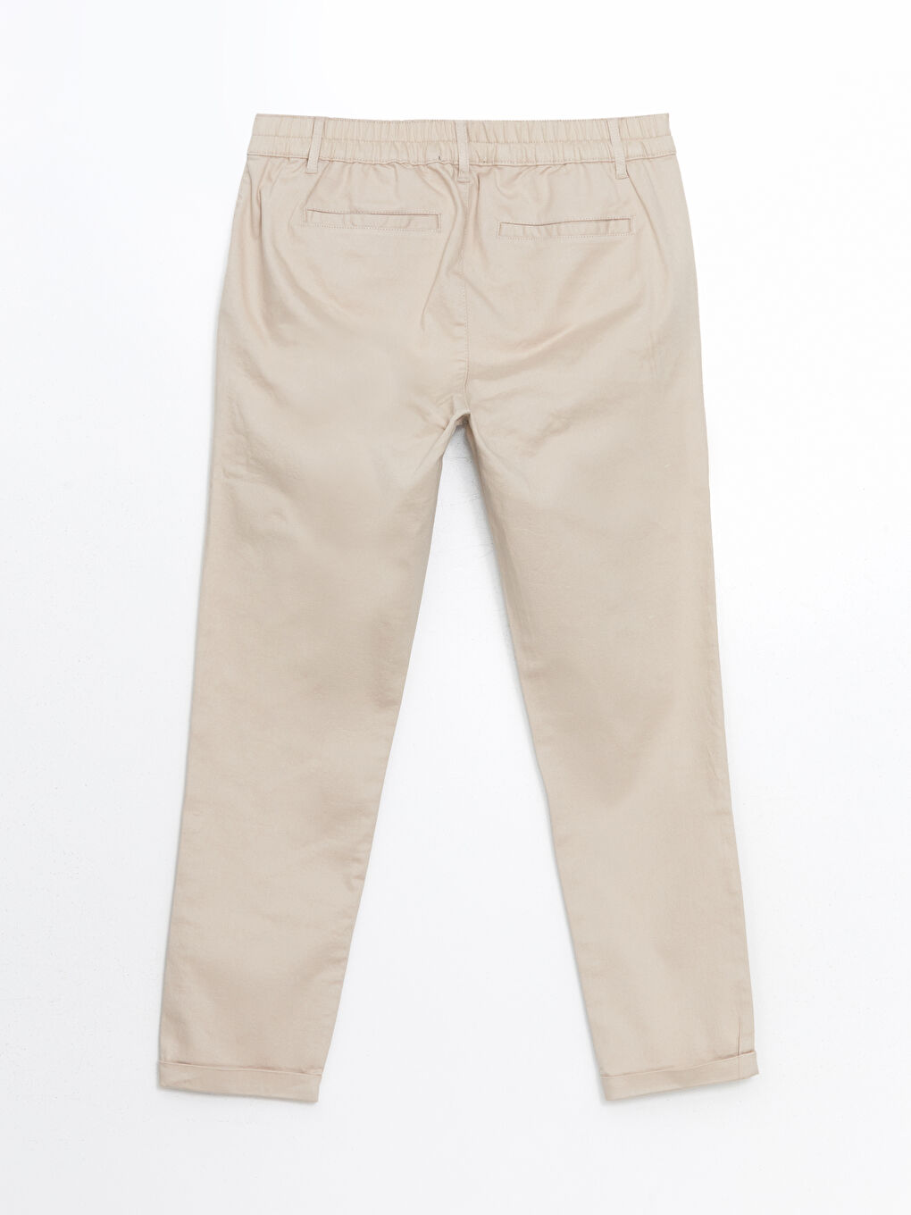 Bej Standart Kalıp Erkek Pantolon-5