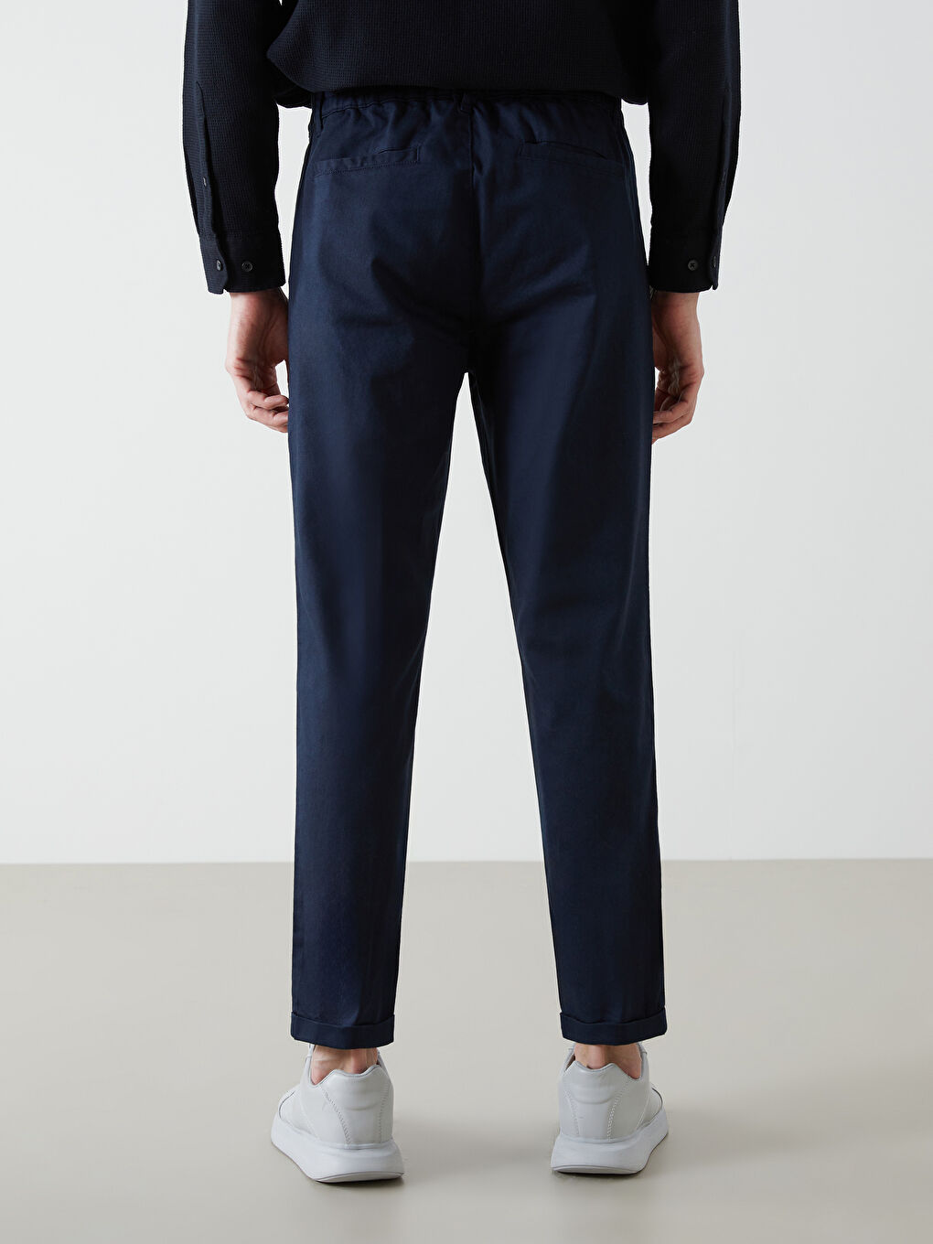 Lacivert Standart Kalıp Erkek Pantolon-3