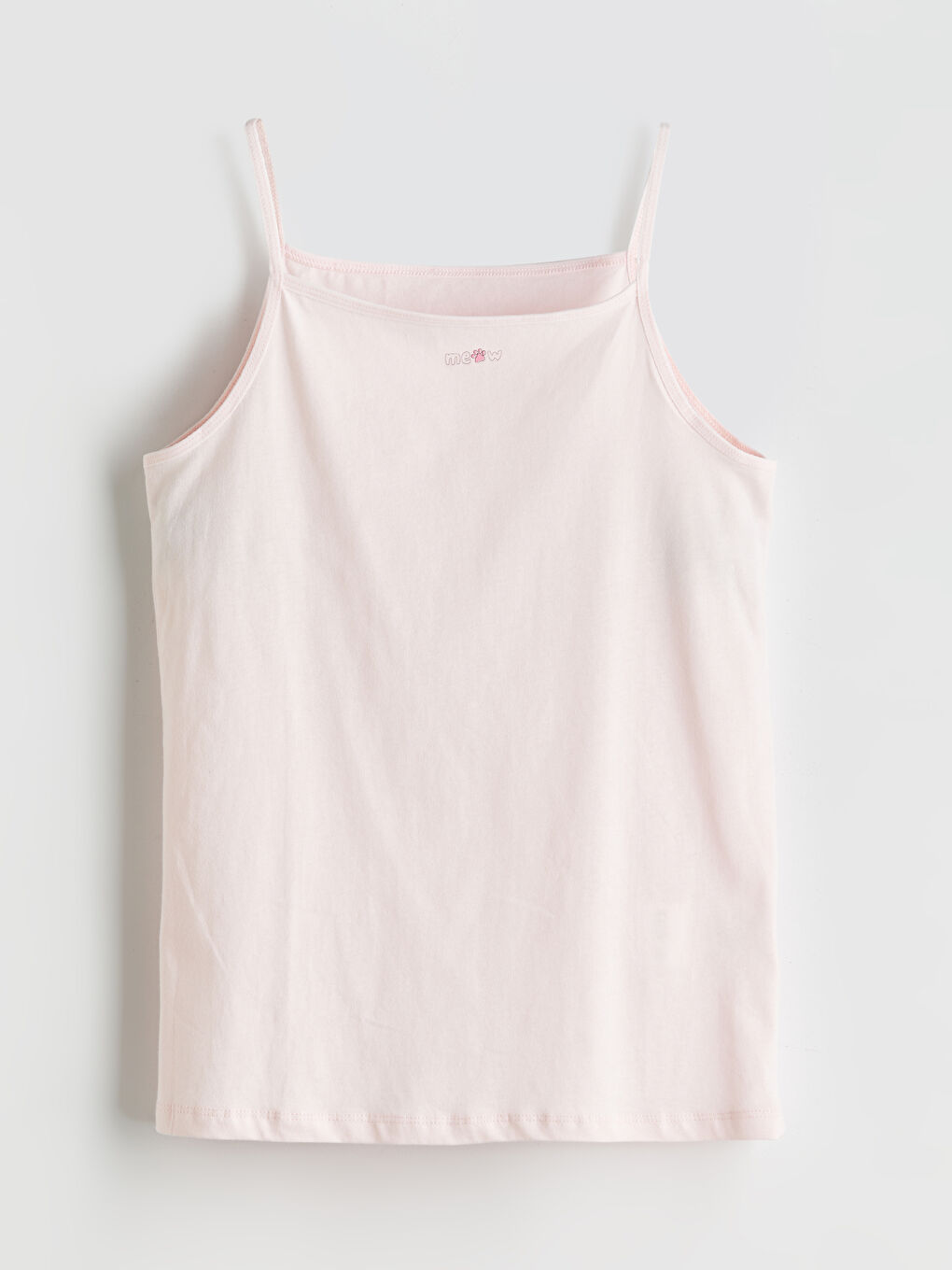 Pembe Kare Yaka Kız Çocuk Atlet