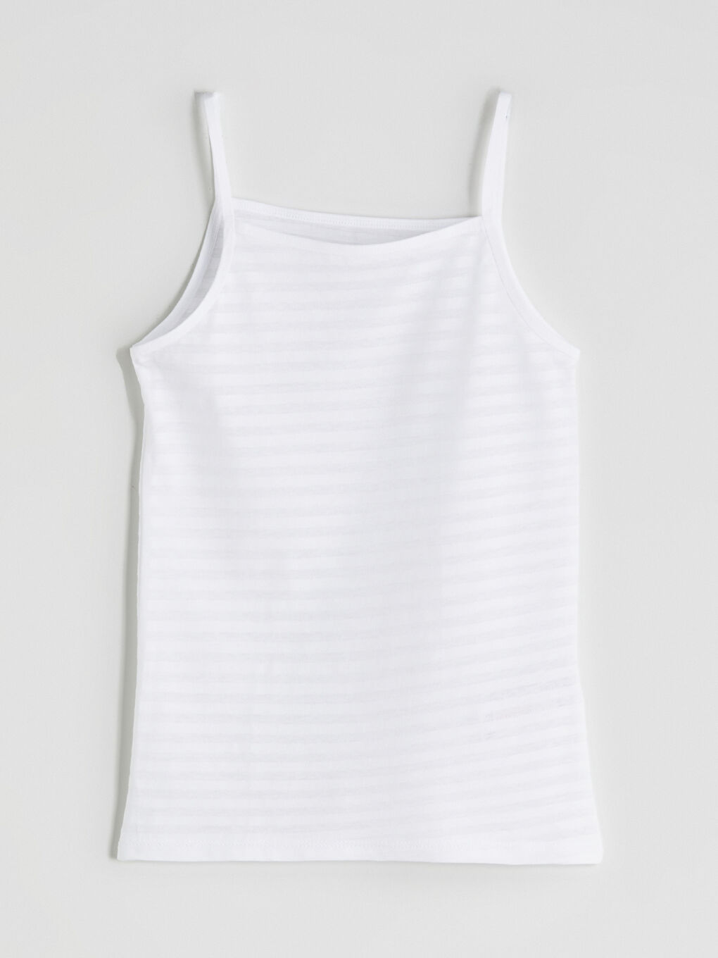 Beyaz Kare Yaka Kız Çocuk Atlet 2'li-1