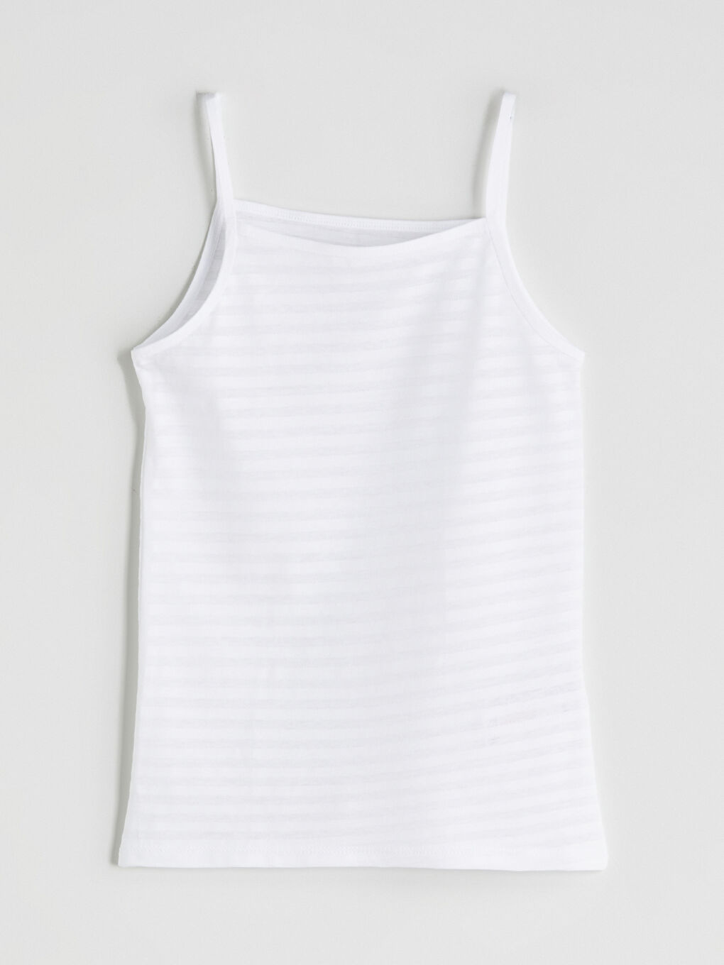 Beyaz Kare Yaka Kız Çocuk Atlet 2'li-3