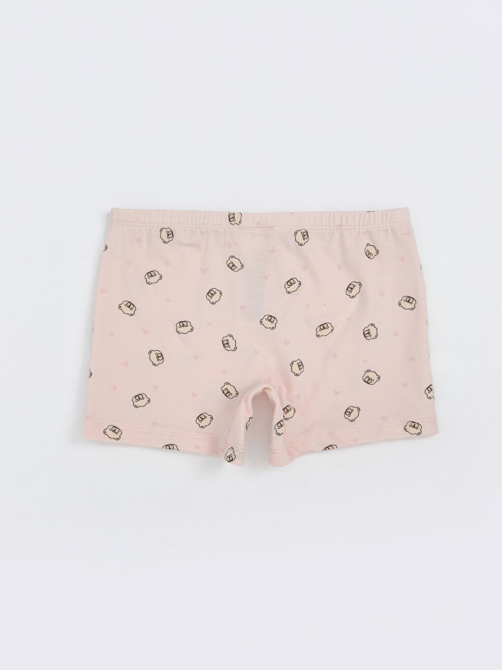 Pembe Beli Lastikli Kız Çocuk Boxer-1