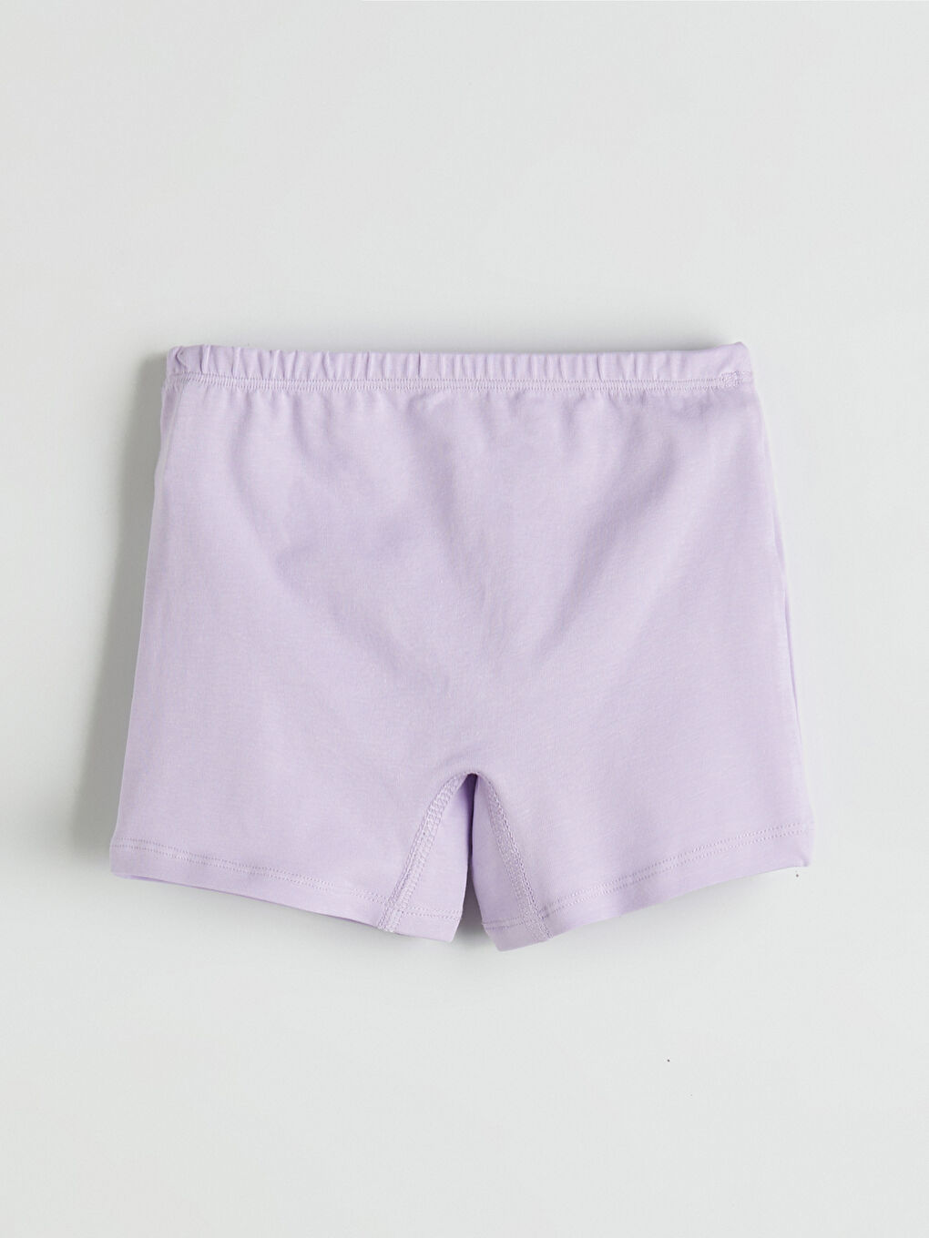 Lila Beli Lastikli Baskılı Kız Çocuk Boxer