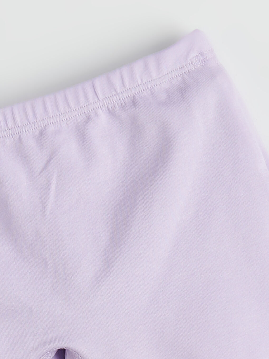 Lila Beli Lastikli Baskılı Kız Çocuk Boxer-1