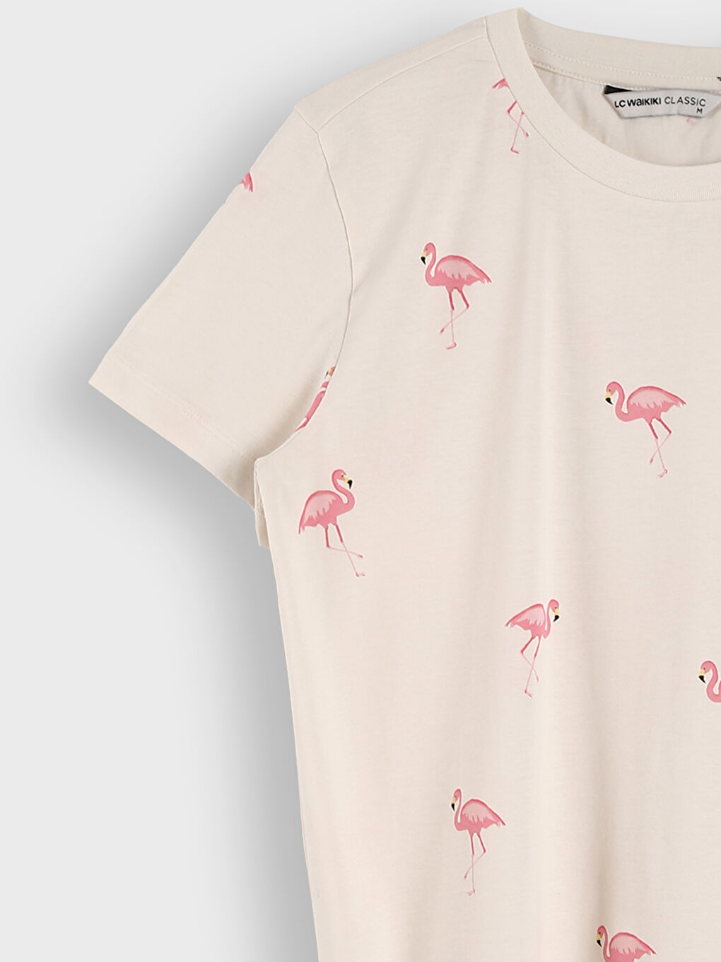 T-shirt Imprimé à Col Rond pour Femmes-3