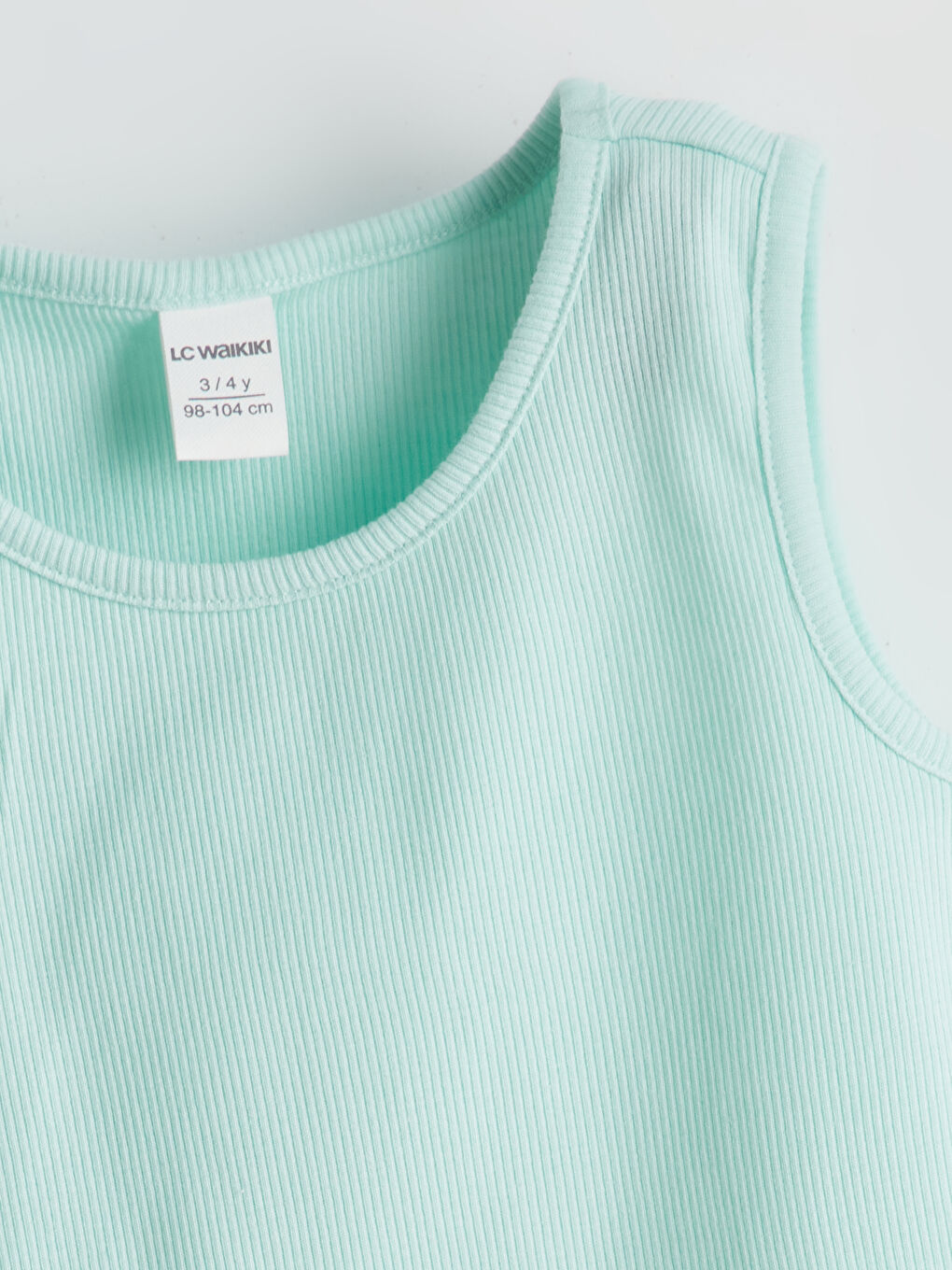 LC Waikiki Crew Neck Plain Girls' Tank Top -S5HT20Z1-FVZ