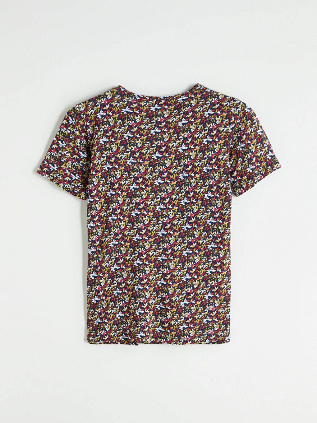 Crew Neck Floral Blouse-5