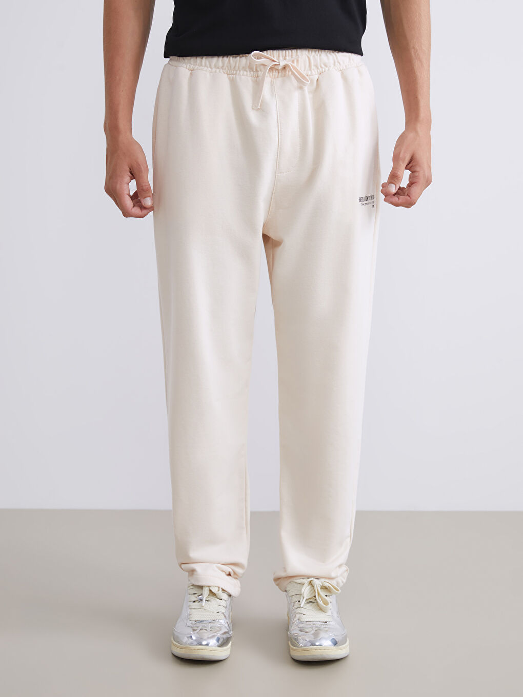 بنطلون رياضي بقصة عادية - للرجال-1