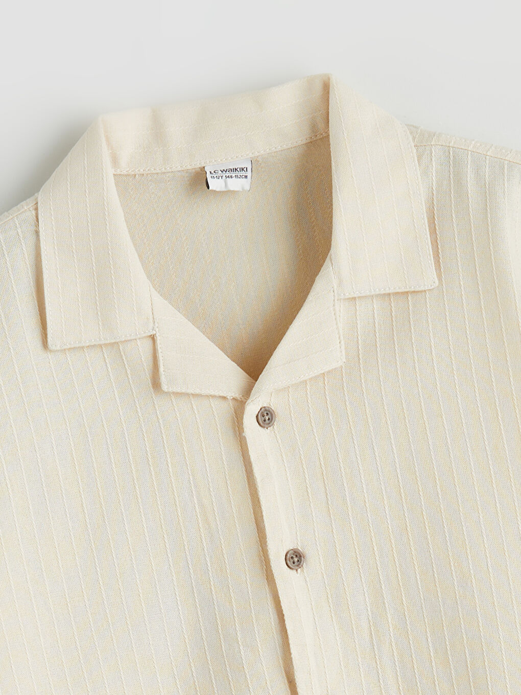 قميص بوبلين كم قصير للأولاد-1