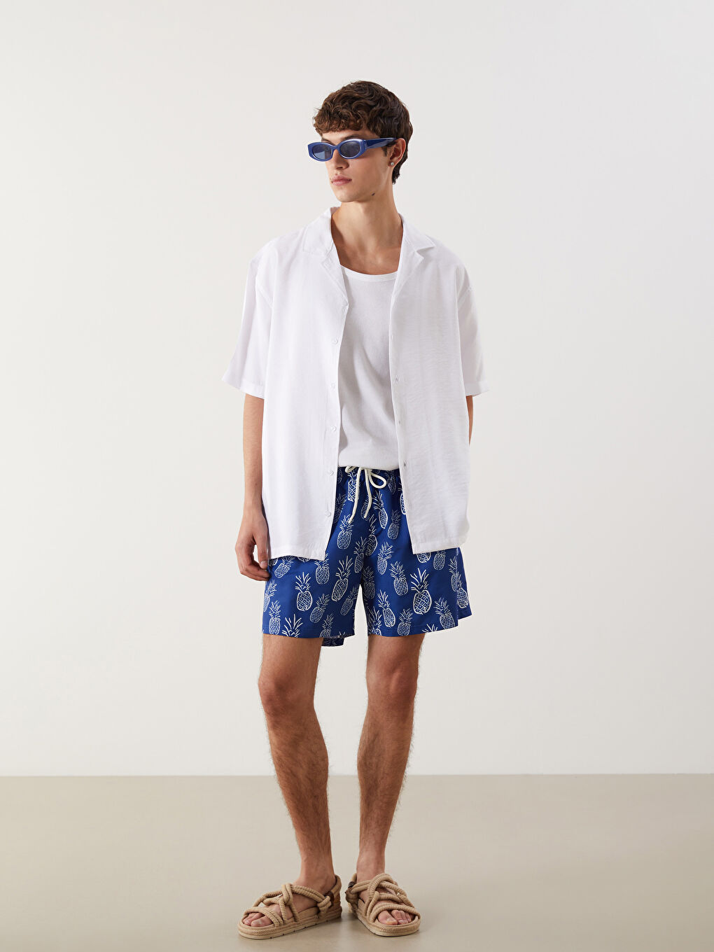 LCW ECO Short Patterned Men's Swimming Shorts -S5HU66Z8-LQQ