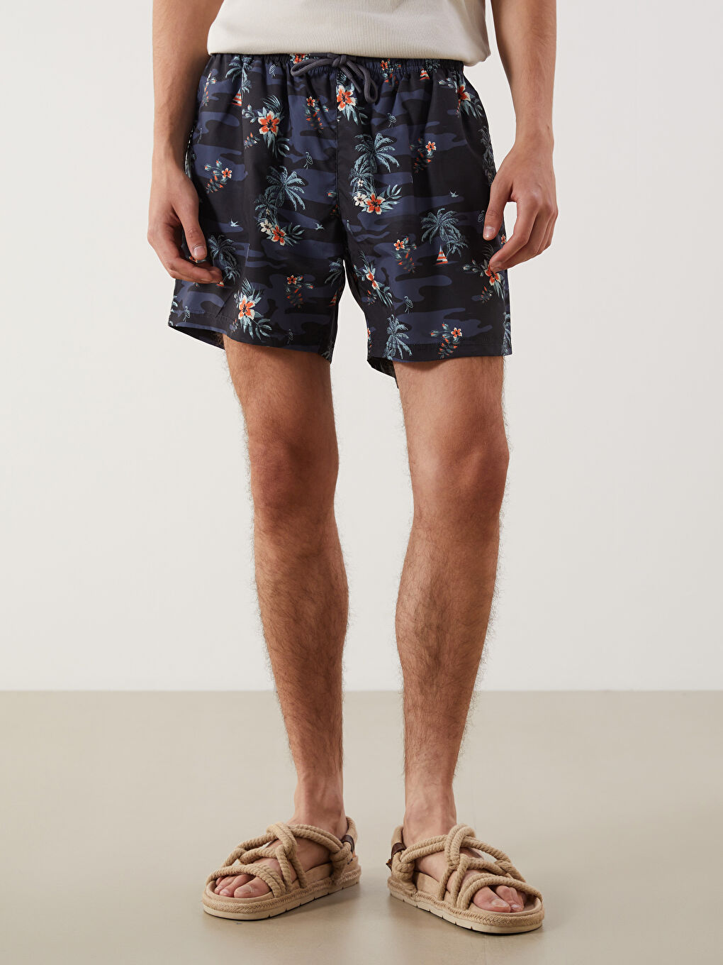 LCW ECO Short Patterned Men's Swimming Shorts -S5HU67Z8-LQ9