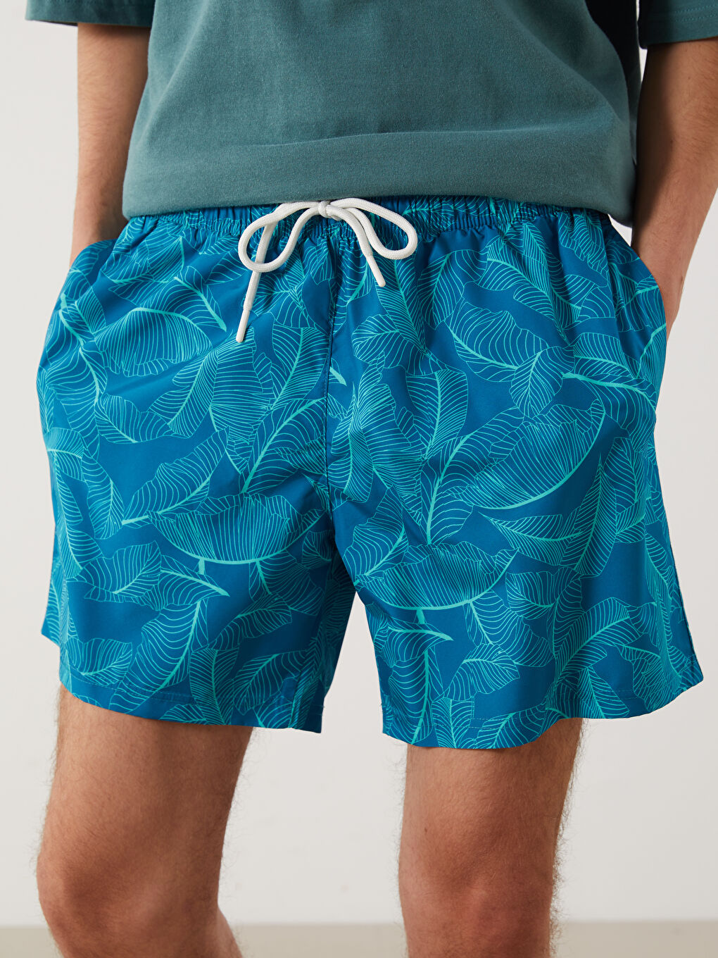 LC Waikiki Short Patterned Men's Swimming Shorts -S5HU68Z8-LQQ