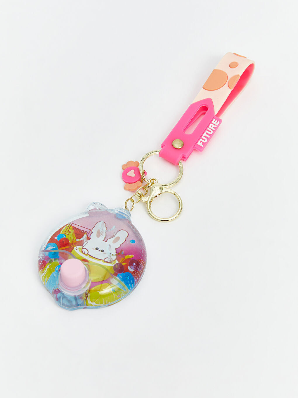 Rabbit Printed Keychain -S5HU84Z8-M0T