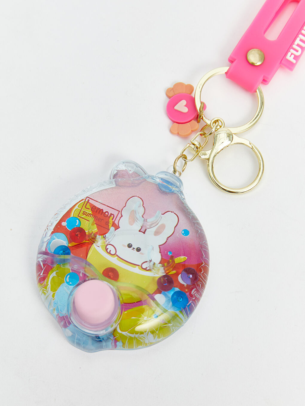 Rabbit Printed Keychain -S5HU84Z8-M0T