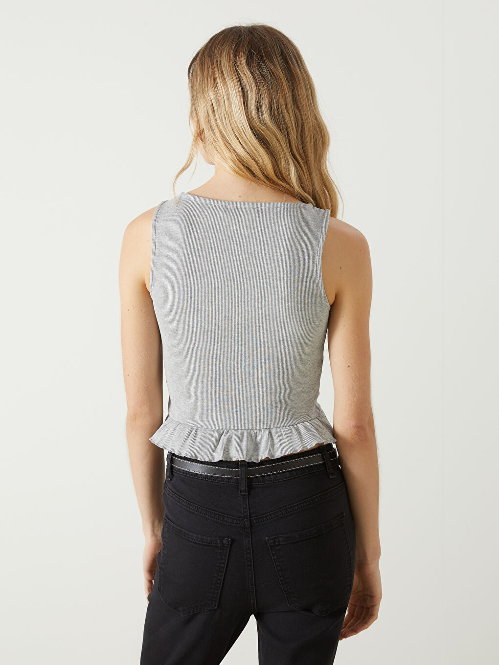 Crew Neck Crop Women's Tank Top -S5HU89Z8-EEZ