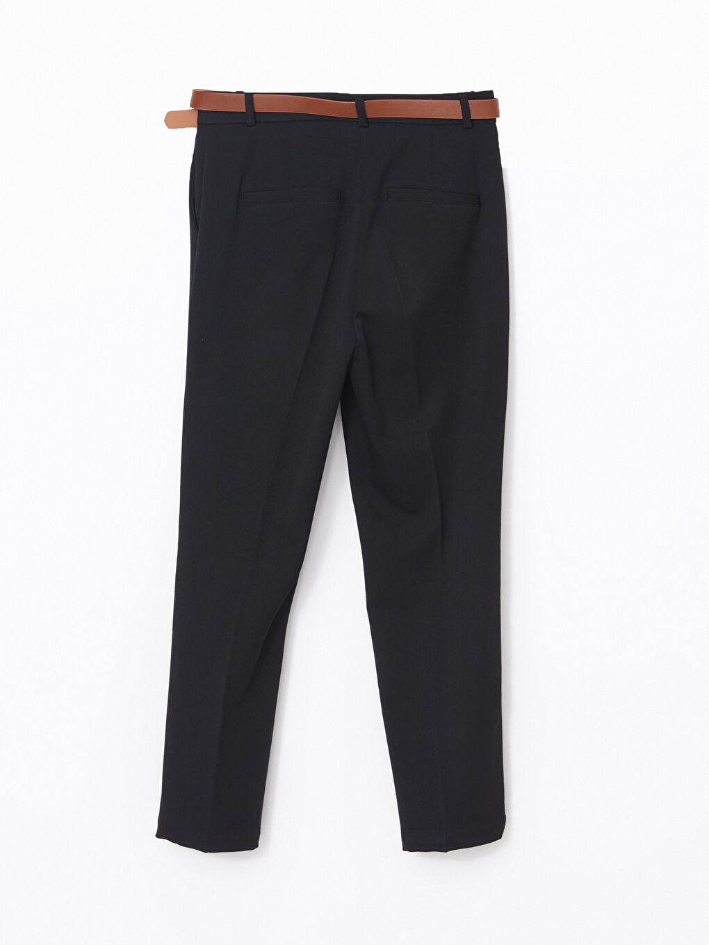 LCW Vision Siyah Beli Kemerli Dar Fit Kadın Pantolon - 5