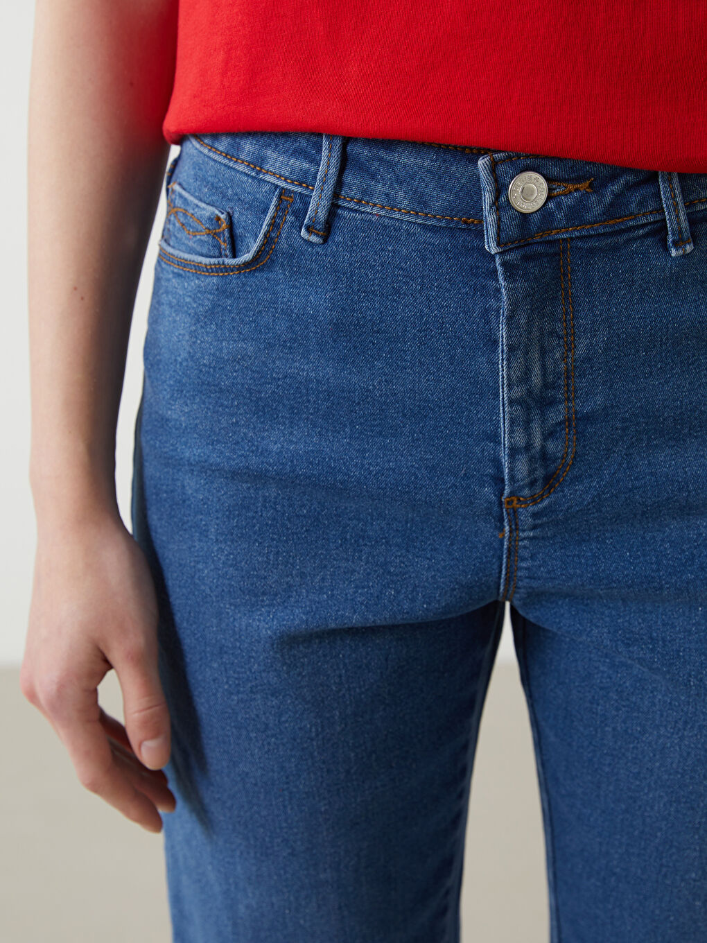 Slim Fit Women's Jean Shorts -S5HV17Z8-H45