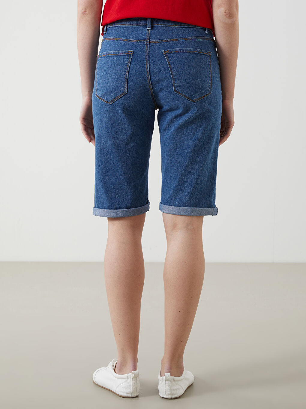 Slim Fit Women's Jean Shorts -S5HV17Z8-H45