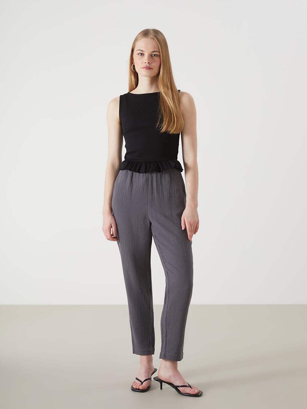 Crew Neck Crop Women'S Tank -S5HV28Z8-CVL