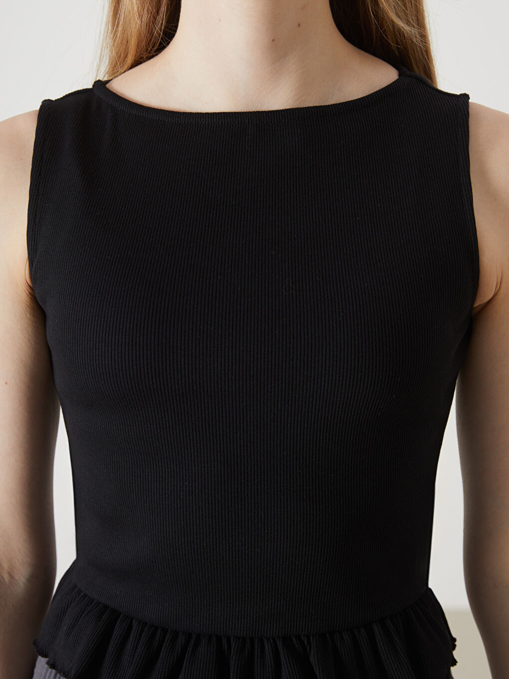 Crew Neck Crop Women'S Tank -S5HV28Z8-CVL