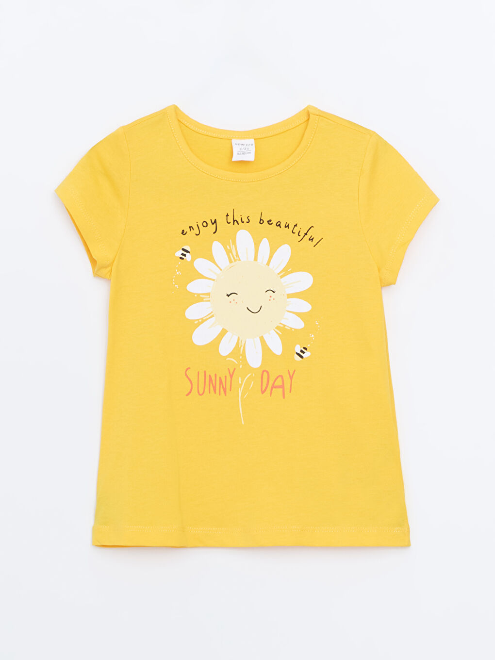 Crew Neck Short Sleeve Girls T-Shirt -S5HV29Z1-FX3