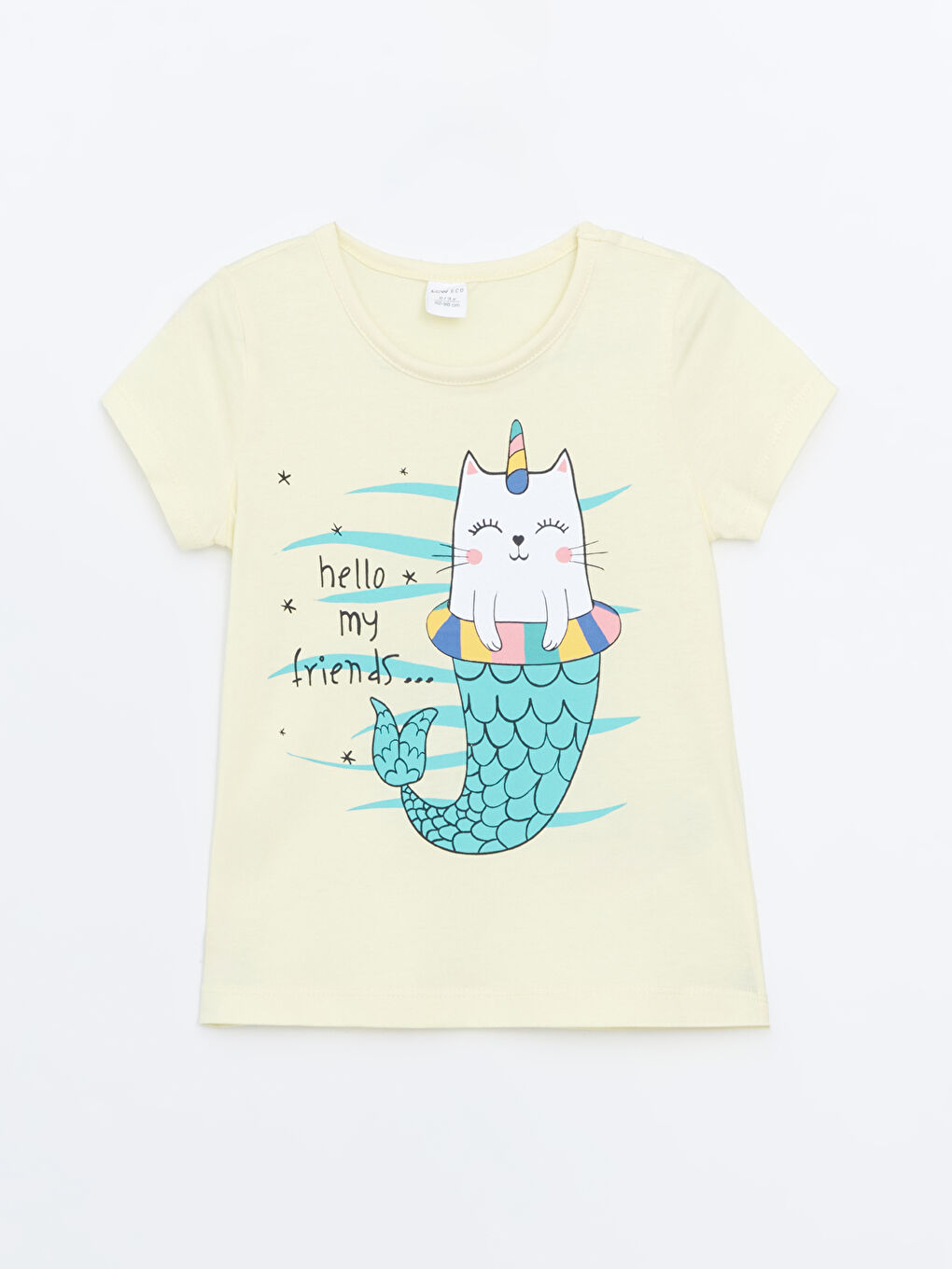 Crew Neck Short Sleeve Girls' T-Shirt -S5HV30Z1-FEC