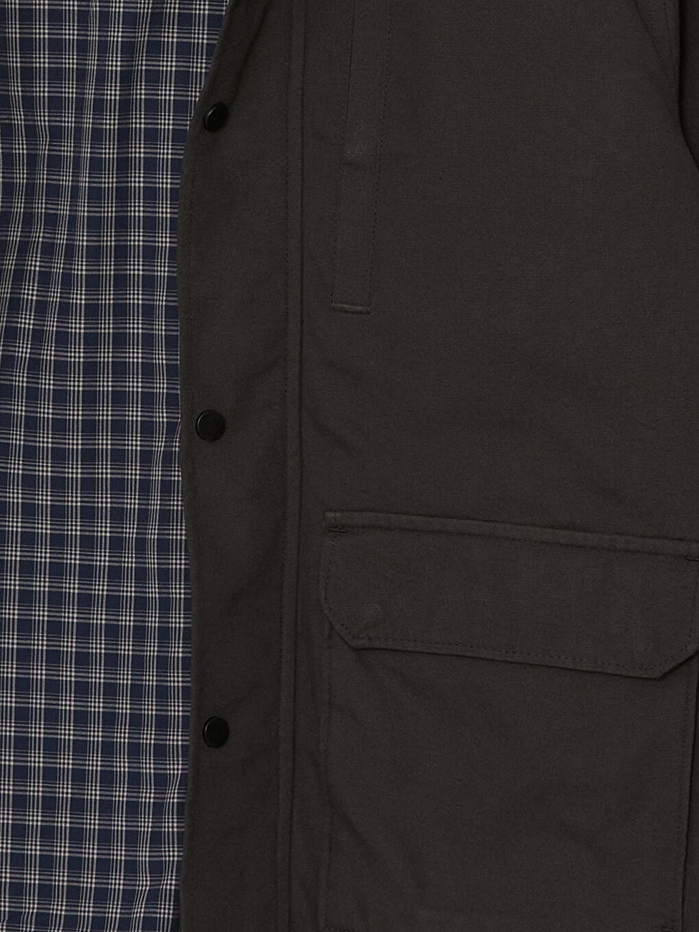 Haki Rahat Kalıp Gömlek Yaka Erkek Mont-6