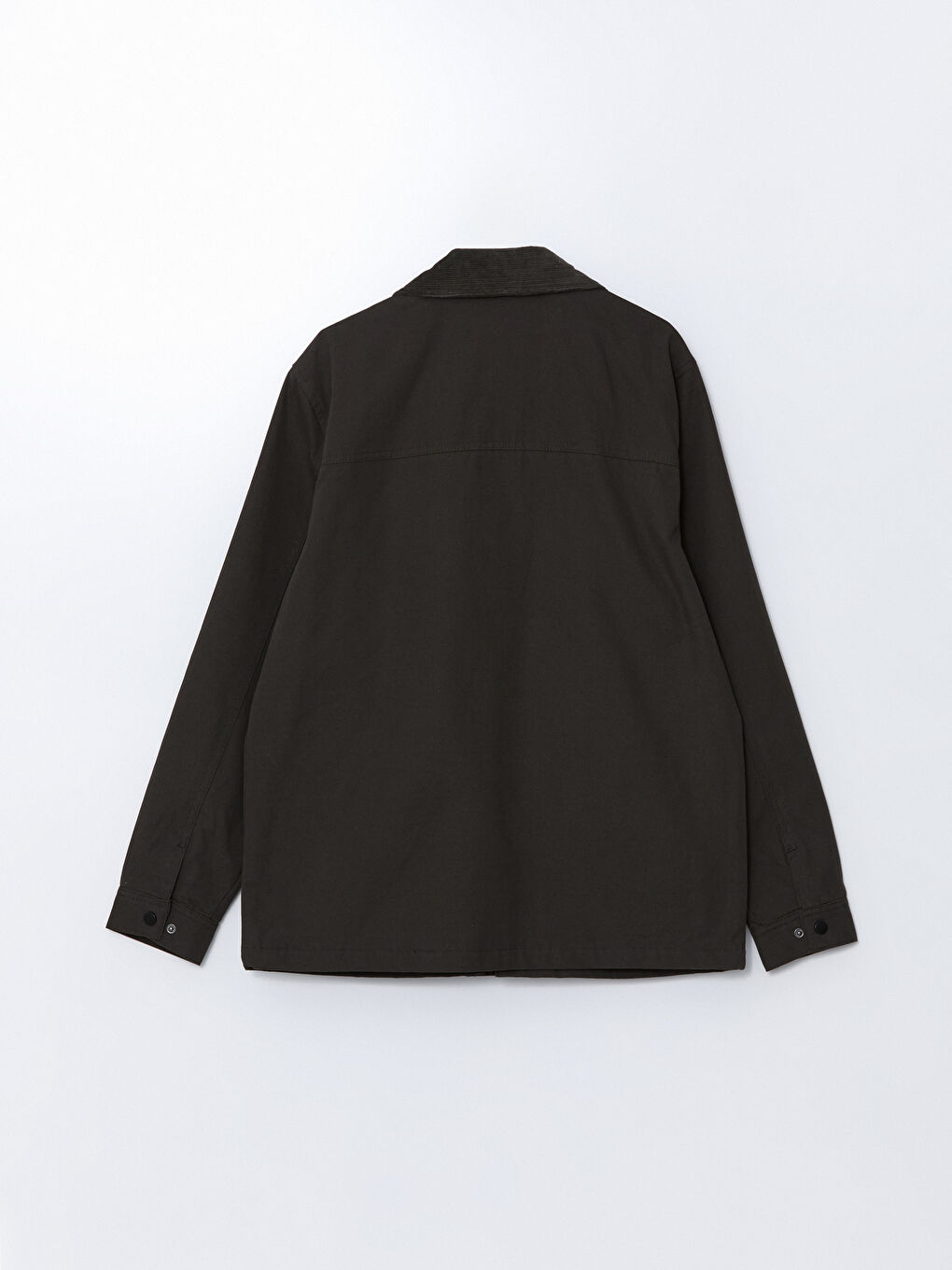 Haki Rahat Kalıp Gömlek Yaka Erkek Mont-7