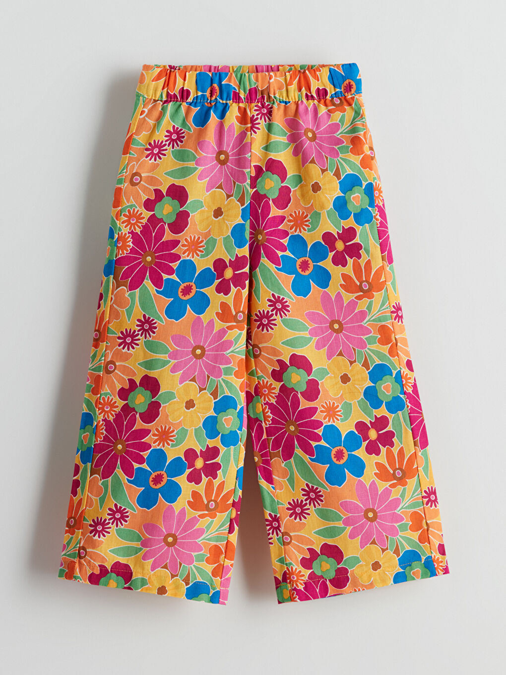 Açık Turuncu Baskılı Pantolon