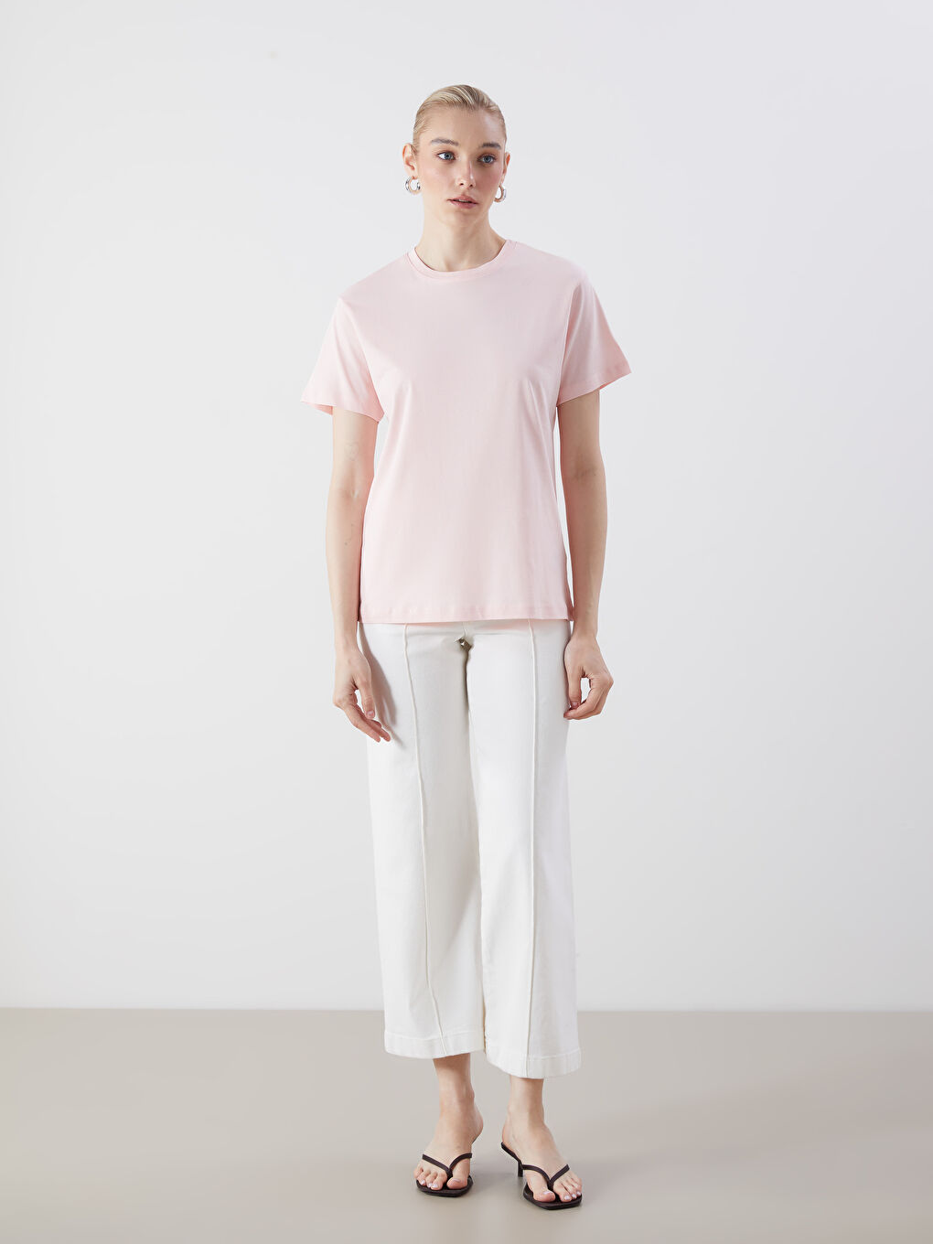 Crew Neck Women's T-Shirt-1