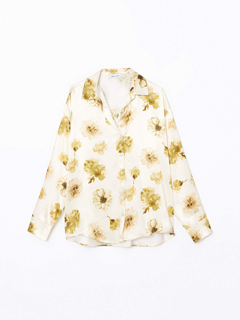 Floral Oversize Women'S Shirt -S5HV99Z8-LRK