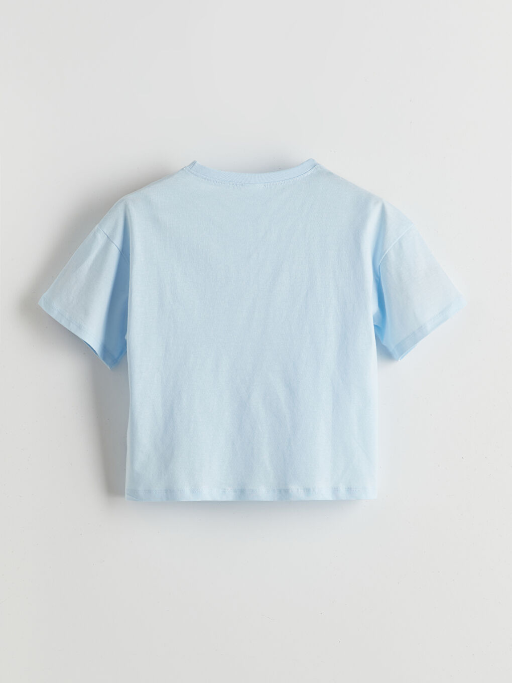 طقم بيجامة قصيرة للبنات بياقة دائرية-2