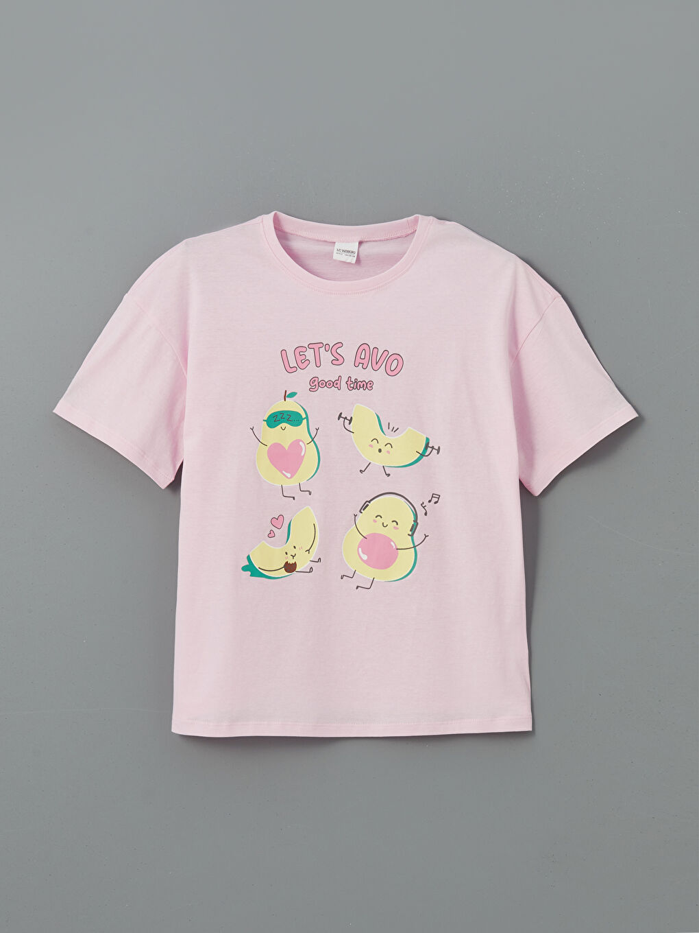 Crew Neck Girls' Shortie Pyjama Set -S5HY23Z4-QXB