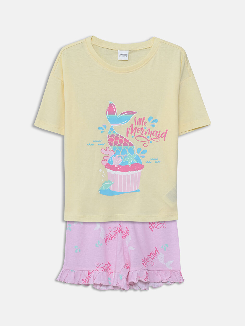 Printed Girls' Shortie Pyjama Set -S5HY62Z4-FQ0