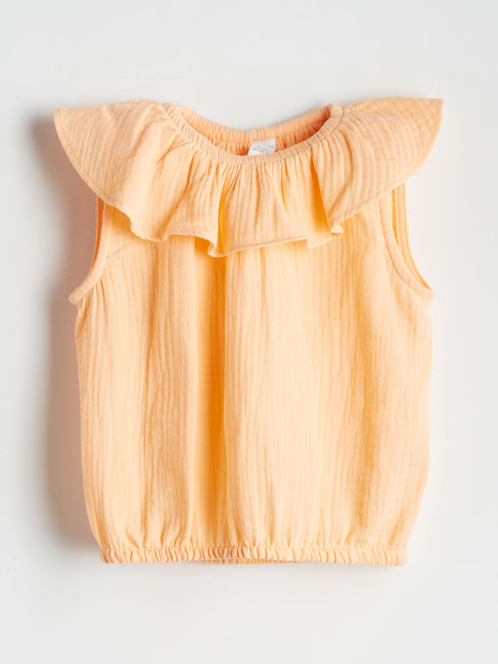 Қыздарға арналған бүрмелі муслин блузка