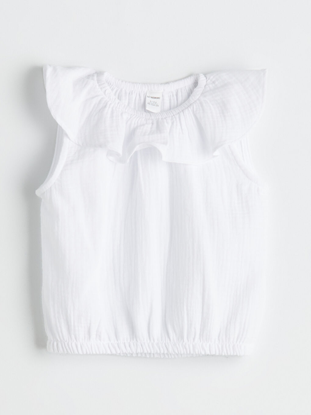 Kız Çocuk Fırfırlı Müslin Bluz