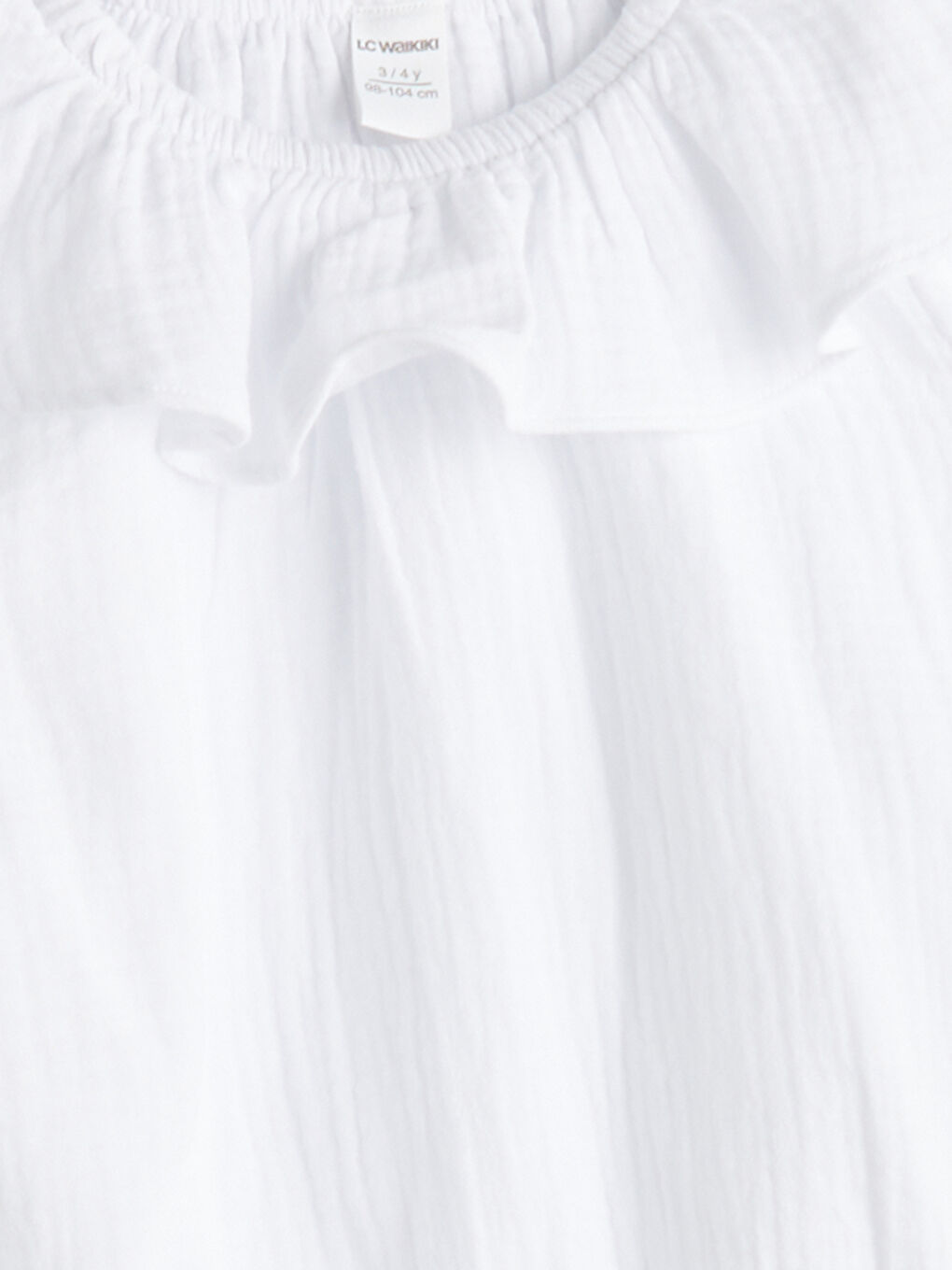 Kız Çocuk Fırfırlı Müslin Bluz-1