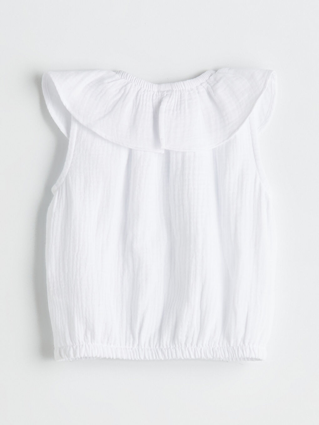 Kız Çocuk Fırfırlı Müslin Bluz-2