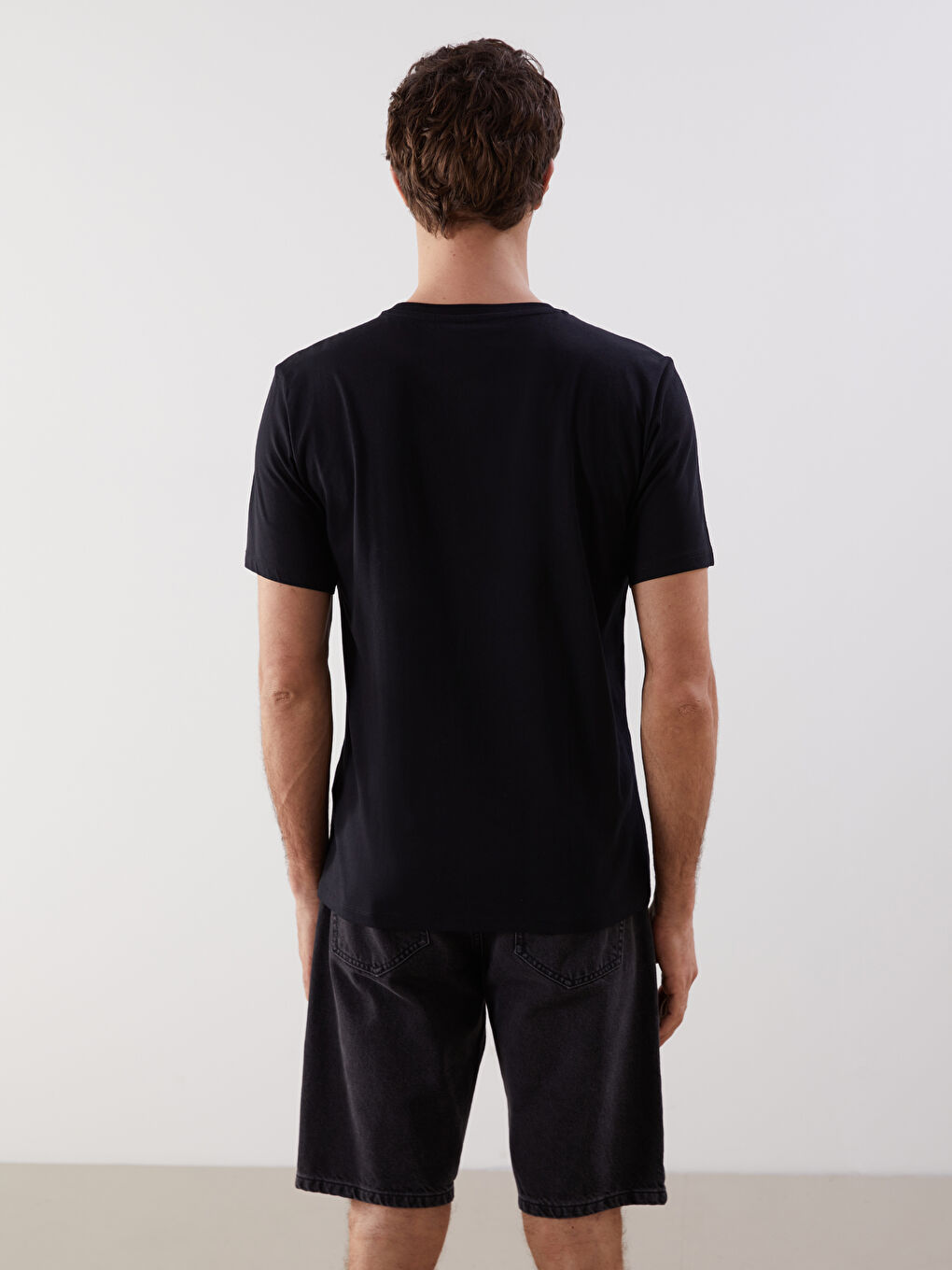 LCW ECO Crew Neck Short Sleeve Printed Combed Cotton Men's T-shirt -S5I042Z8-CVL
