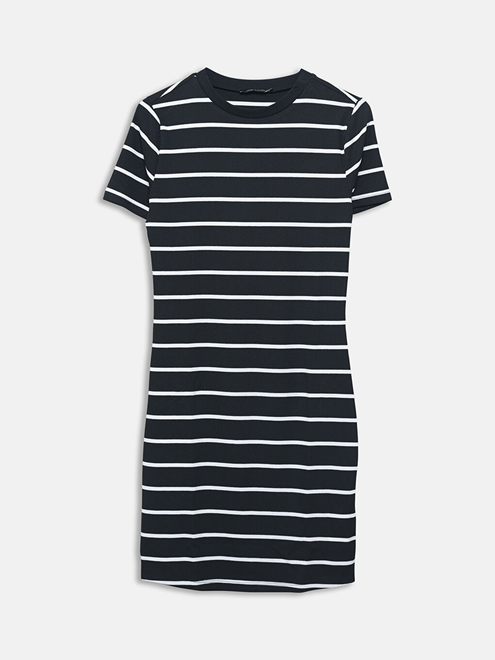 Striped Crew Neck Women's Dress -S5I047Z8-LEG