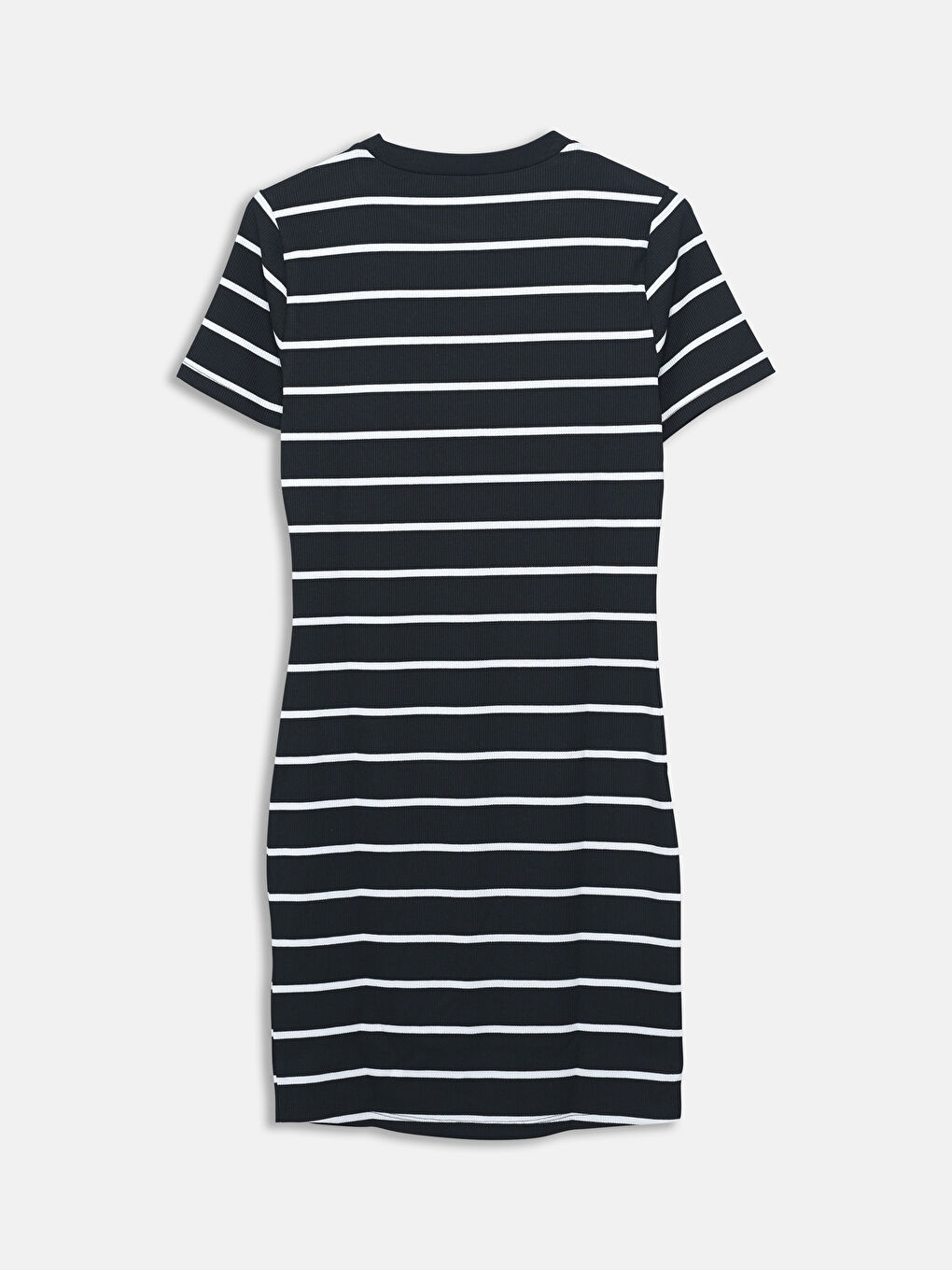 Striped Crew Neck Women's Dress -S5I047Z8-LEG